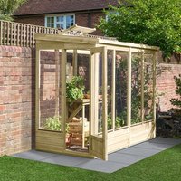 4' x 8' Forest Wallscape Lean To Greenhouse with Glazed Back (1.28m x 2.52m) - image 2