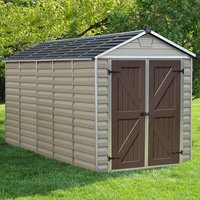 6' x 12' Palram Canopia Tan Skylight Plastic Shed (1.85m x 3.79m) - image 2