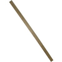 Forest green incised fence post, 6' x 3" x 3", rectangular, smooth wood texture, by Forest Garden.