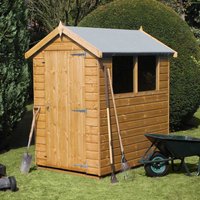 6' x 6' Traditional Standard Shiplap Apex Wooden Garden Shed (1.83m x 1.83m) - image 2