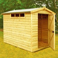 6' x 8' Shire Premium Security Apex Wooden Garden Shed (1.79m x 2.39m) - image 2