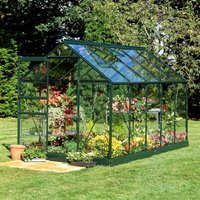 6'4 x 10'6 Green Frame Halls Popular 106 Greenhouse (1.93 x 3.19m) - image 2