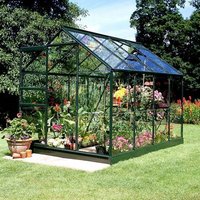 6'4 x 8'6 Green Frame Halls Popular 68 Small Greenhouse (1.93 x 2.57m) - image 2