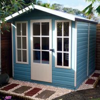 7'1 x 7'11 Shire Chatsworth Wooden Summerhouse - image 2