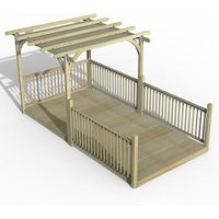 8' x 16' Forest Pergola Deck Kit with Retractable Canopy No. 11 (2.4m x 4.8m) - image 2