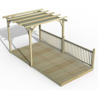 8' x 16' Forest Pergola Deck Kit with Retractable Canopy No. 2 (2.4m x 4.8m) - image 2