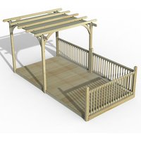 8' x 16' Forest Pergola Deck Kit with Retractable Canopy No. 7 (2.4m x 4.8m) - image 2