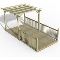 8' x 16' Forest Pergola Deck Kit with Retractable Canopy No. 8 (2.4m x 4.8m) - image 2