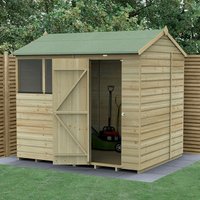 8' x 6' Forest Beckwood 25yr Guarantee Shiplap Pressure Treated Reverse Apex Wooden Shed (2.42m x 1.99m) - image 2