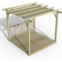8' x 8' Forest Pergola Deck Kit with Retractable Canopy No. 2 (2.4m x 2.4m) - image 2