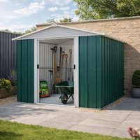 8' x 9' Yardmaster Green Metal Shed (2.42m x 2.80m) - image 2