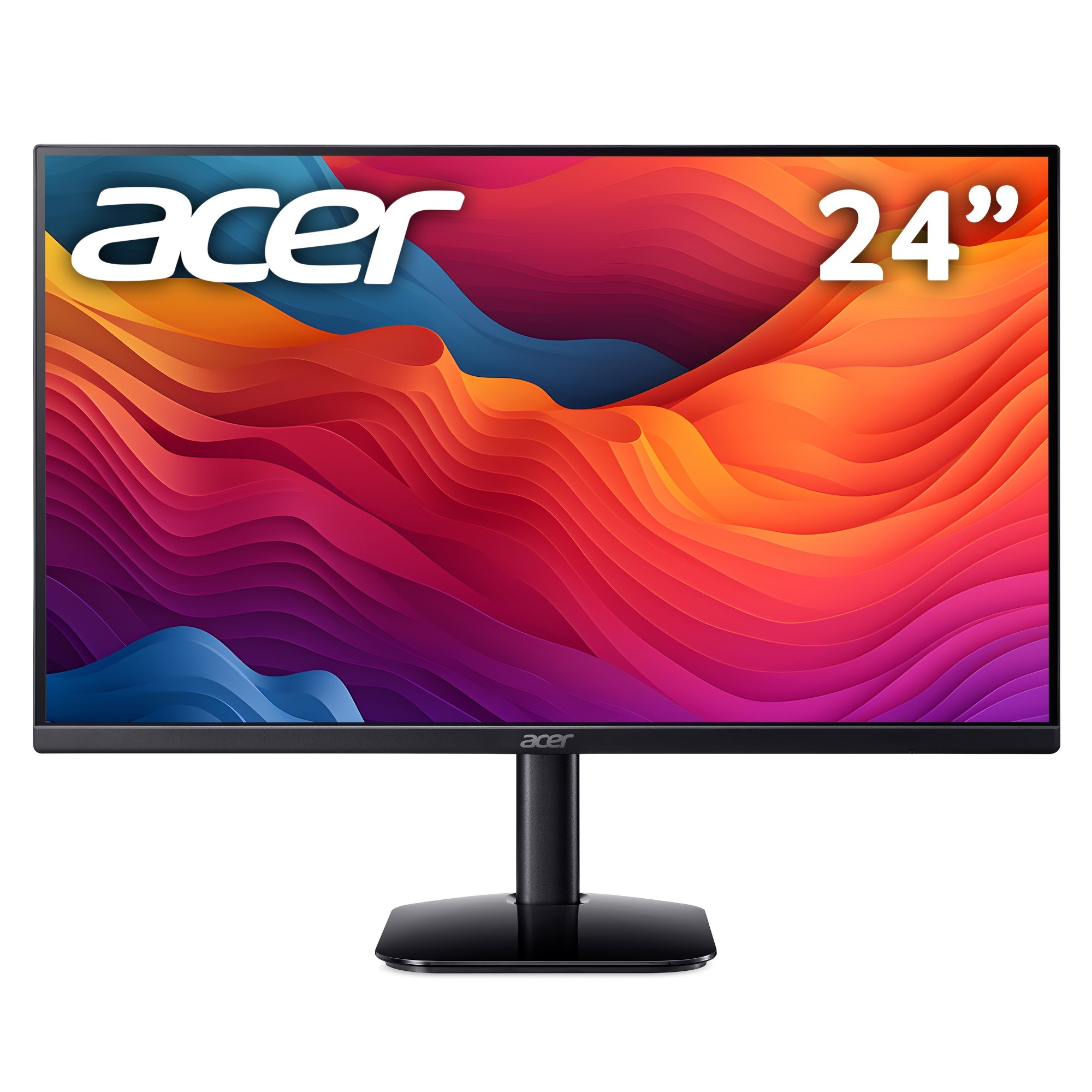 Acer KA2 KA242YG0 monitor features a 23.8" Full HD display with vibrant colors, a sleek black frame, and a modern stand, offering 120Hz refresh rate and 1ms response time.