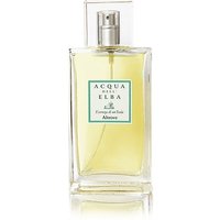 Clear glass bottle of Acqua dell'Elba Altrove Eau de Parfum, 100 ml, with a silver spray cap and green label.