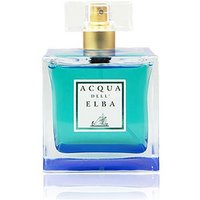 Square blue glass bottle of Acqua dell'Elba Donna Blu Eau de Toilette, with a clear cap and white label.