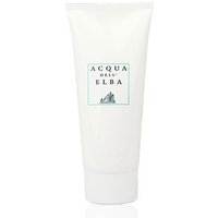 White tube of Acqua dell'Elba Moisturizing Body Lotion Classica, 200 ml, with green logo and text.