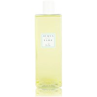Clear rectangular bottle with white cap, labeled "Acqua dell'Elba Monte Capanne Diffuser 500 ml Refill" containing yellow liquid.