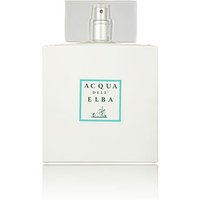 White rectangular Acqua dell'Elba Sport Eau de Toilette bottle with teal label and silver spray cap.
