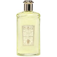 Clear glass bottle of Acqua di Genova Colonia Splash Eau de Toilette, 400 ml, with a gold cap and vintage-style label.