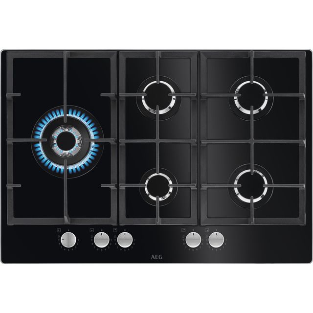 AEG AEG HKB75820NB 74cm 5 Burner Gas Hob - Black