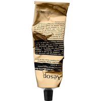 Aesop Rejuvenate Intensive Body Balm in a crumpled gold tube with black text and black screw cap, 100 ml size.