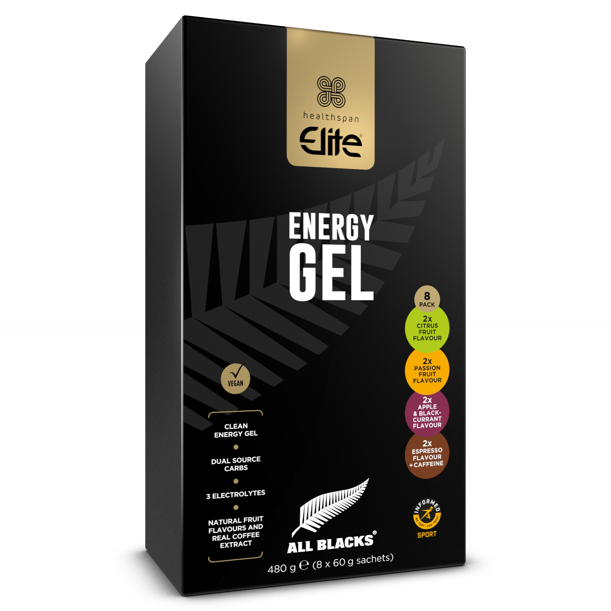 Healthspan Elite Energy Gel Mixed Pack