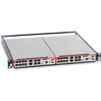 Grey Allied Telesis AT-RKMT-J15 rackmount kit with dual panels, multiple ports, and red accents on the front.