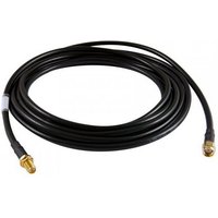 Black Allnet coaxial cable 3m with gold R-SMA connectors on both ends