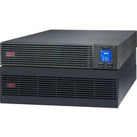 Black APC SRV5KRILRK UPS with digital display, dual-layer design, and vented front panel.