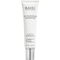White Bakel High Tolerance Gel tube, 150 ml, with black text and silver cap, for sensitive skin cleansing.