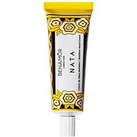Benamor Nata Hand Cream 30 ml tube with yellow floral design and white label.