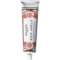 Benamor Rose Amelie Body Cream 150 ml in a floral-decorated white tube with red and pink accents.