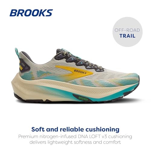 Brooks Ghost Trail Mens | Bleached Sand/rabbit/bluefish - Beige / 8.5 / Standard - image 2