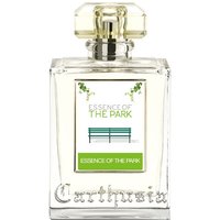 Carthusia Essence of the Park Eau de Parfum, clear square bottle with green park bench label, 50 ml unisex citrus scent.