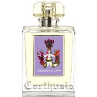 Carthusia Gelsomini di Capri Eau de Parfum 50 ml, clear glass bottle with ornate purple label and gold cap.