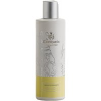 Cylindrical white bottle of Carthusia Mediterraneo Body Cream with silver cap and yellow label.