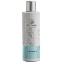 Cylindrical white bottle of Carthusia Via Camerelle Body Cream with silver cap and turquoise label.