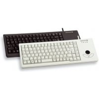 Grey Cherry G84-5400LUMES USB keyboard with integrated trackball and compact layout.