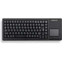 Black Cherry G84-5500LUMCH-2 USB keyboard with integrated touchpad and compact key layout.