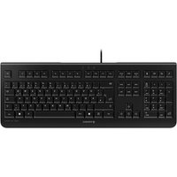 Black CHERRY KC 1000 USB QWERTY keyboard with Portuguese layout, slim design, and numeric keypad.