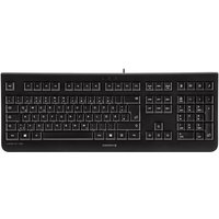 Black CHERRY KC 1000 USB QWERTY Spanish keyboard with full-size layout and numeric keypad.