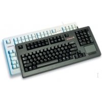 Black CHERRY TouchBoard G80-11900 USB keyboard with integrated touchpad and numeric keypad.