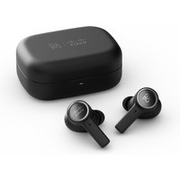 Black Cisco 950 TWS in-ear headphones with charging case, sleek design for office and call center use.
