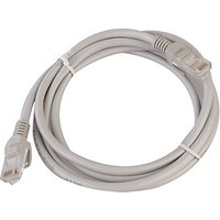 Grey Cisco networking cable, 1.5 meters, with RJ45 connectors and flexible design.