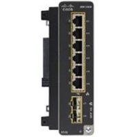 Cisco Catalyst IE3300 network switch module, black with eight Gigabit Ethernet ports and LED indicators.