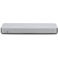 Cisco Meraki MX68 firewall, sleek silver design, compact rectangular shape, front LED indicator.