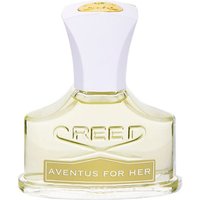 Creed Aventus For Her Eau de Parfum 30 ml bottle, clear glass with gold label and white cap.