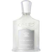 Clear glass bottle of Creed Royal Water Eau de Parfum, 50 ml, with silver label and white cap.