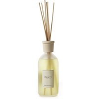 Culti Mediterranea citrus diffuser 500 ml with clear bottle, wooden cap, and reed sticks.
