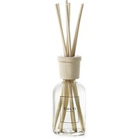 Clear glass Culti diffuser with wooden cap and natural reed sticks, 100 ml size, labeled "Tessuto Stile."