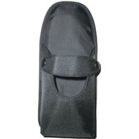 Black Datalogic handheld mobile computer case with a front flap and durable fabric finish.